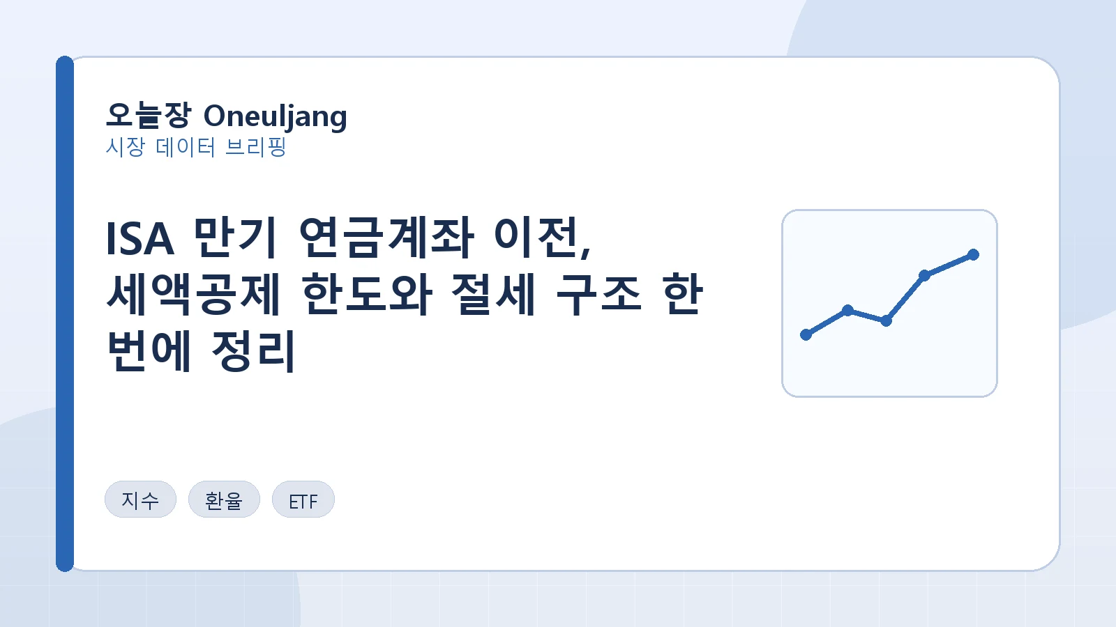 ISA 만기 연금계좌 이전, 세액공제 한도와 절세 구조 한 번에 정리 요약 이미지